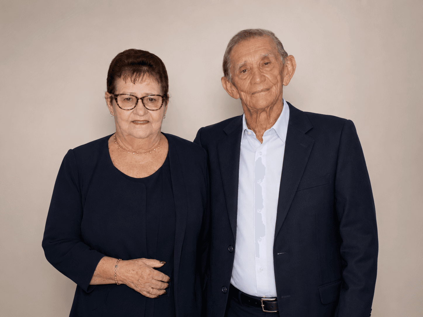 Fotografia institucional dos pais do fundador da Estaleiro de Negócios